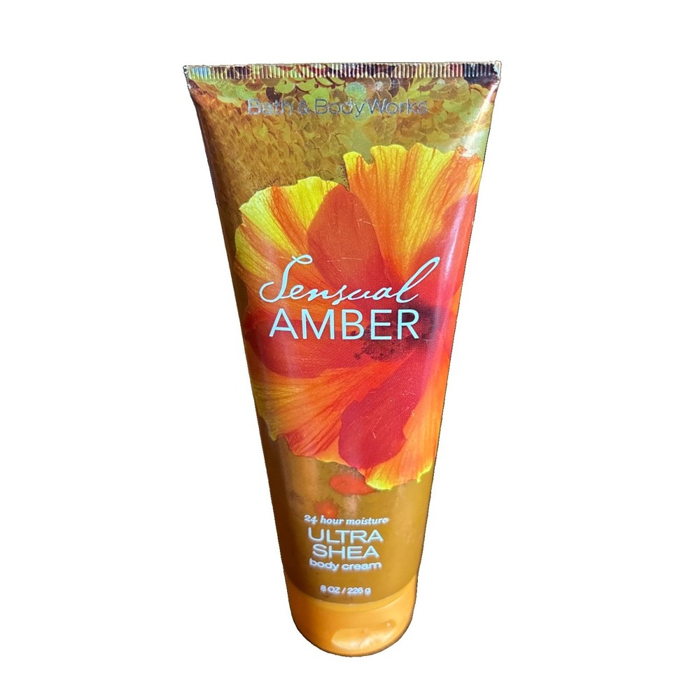 Bath & Body Works Sensual Amber Ultra Shea Body Cream 8 oz 95% Full